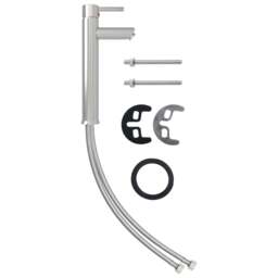 Rackhams Bathroom Sink with Tap and Push Drain Frosted Tempered Glass - thumbnail 5