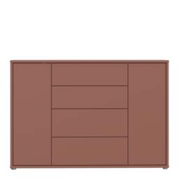 Rackhams Alice Springs Wide Sideboard with 4 Drawers & 2 Doors with Push-to-Open in Terracotta - W 143.9 X  H 99.1 X  D 34.9cm - Terracotta - 1 - thumbnail 3