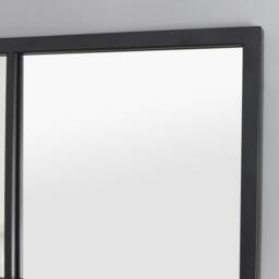 Rackhams Epping Large Metal Industrial Window Mirror 120cm x 80cm - Black - thumbnail 3