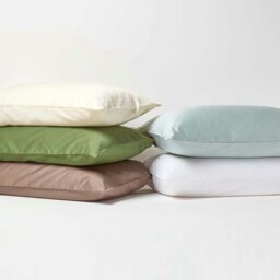 Rackhams Organic 400 TC Egyptian Cotton Sateen Fitted Sheet – 30 cm Deep - Cream - Single - thumbnail 5