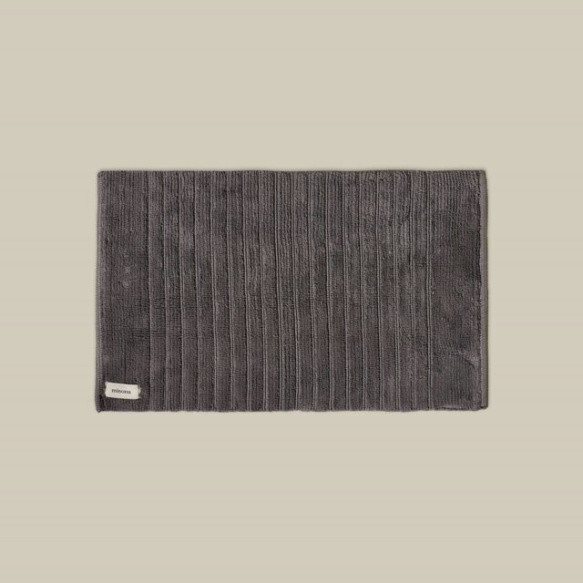 Rackhams Organic Cotton Bath Mat - Bath Mat - Dark Grey - image 1