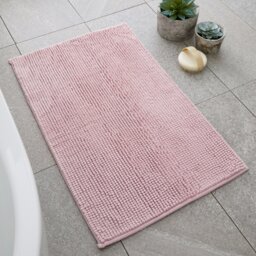 Rackhams Bobble Bath Mat - Pink - Bath Mat 50 x 80 cm