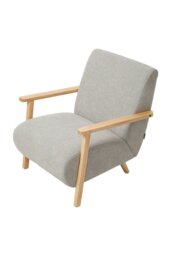 Rackhams Grey Chenille Upholstered Armchair - Grey - thumbnail 4