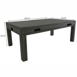 Rackhams 7-In-1 Games Table - Grey - thumbnail 6