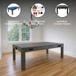 Rackhams 7-In-1 Games Table - Grey - thumbnail 2