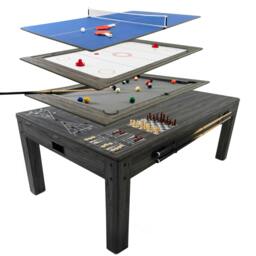 Rackhams 7-In-1 Games Table - Grey