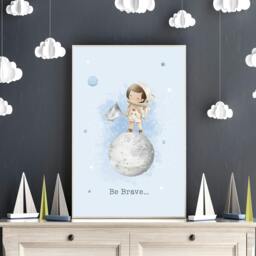 Rackhams Childrens Prints For Bedroom - Set of 3 wall art prints - 20 x 30 in / 50 x 76 cm - Matte Museum Quality Art Paper 290 gsm - Oak Frame - thumbnail 5