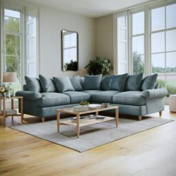 Rackhams Brentwood Large Corner Sofa - Soft Pink - thumbnail 2