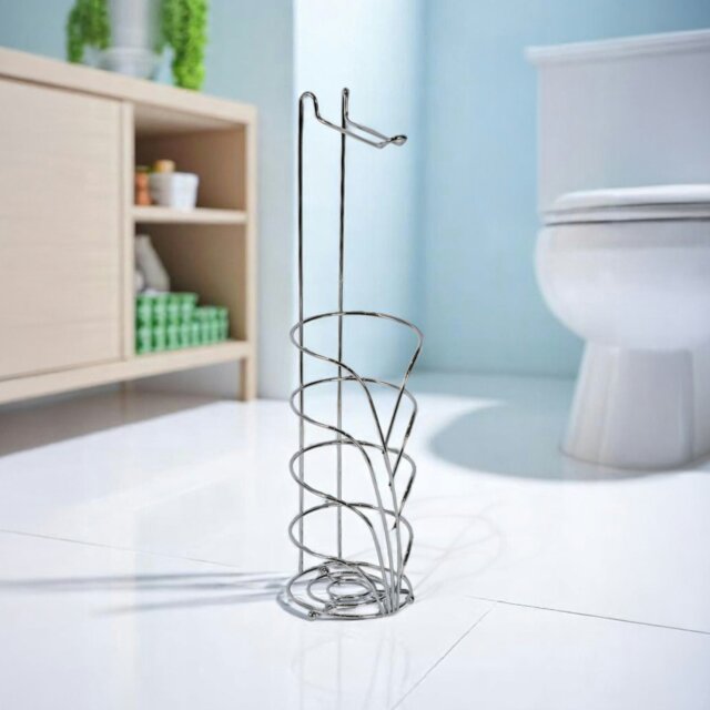 Rackhams Vertu Chrome Toilet Roll Holder & Spare Combination - image 1