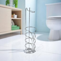 Rackhams Vertu Chrome Toilet Roll Holder & Spare Combination - thumbnail 1