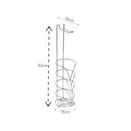 Rackhams Vertu Chrome Toilet Roll Holder & Spare Combination - thumbnail 2