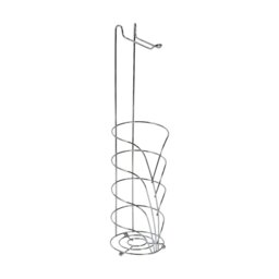 Rackhams Vertu Chrome Toilet Roll Holder & Spare Combination - thumbnail 3
