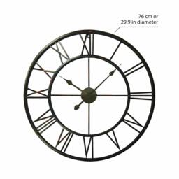Rackhams WC2063 - Roman No. Iron Wall Clock - 76 cm / 30 in - thumbnail 5