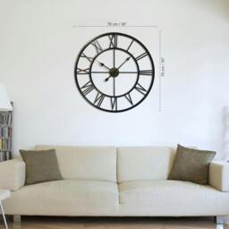 Rackhams WC2063 - Roman No. Iron Wall Clock - 76 cm / 30 in - thumbnail 2
