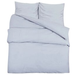 Rackhams Duvet Cover Set Grey 140x200 cm Light-weight Microfiber - thumbnail 2
