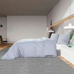 Rackhams Duvet Cover Set Grey 140x200 cm Light-weight Microfiber - thumbnail 4