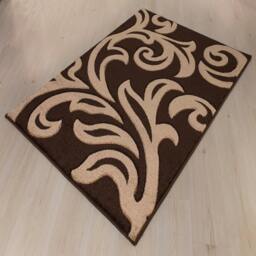 Rackhams Carved Rug Florence - Brown Beige - 120cm x 170cm (4ft x 5.5ft) - thumbnail 2