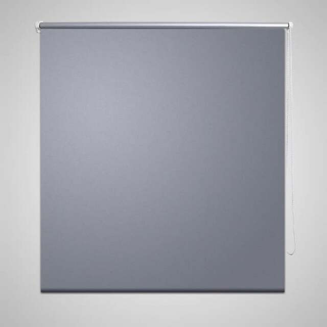 Rackhams Roller Blind Blackout 120 x 175 cm Grey - image 1