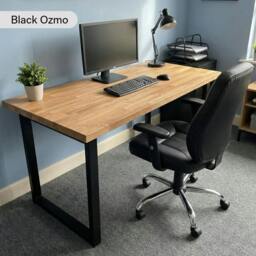 Rackhams Staved Oak Office Desk - 230 - 70 - thumbnail 2