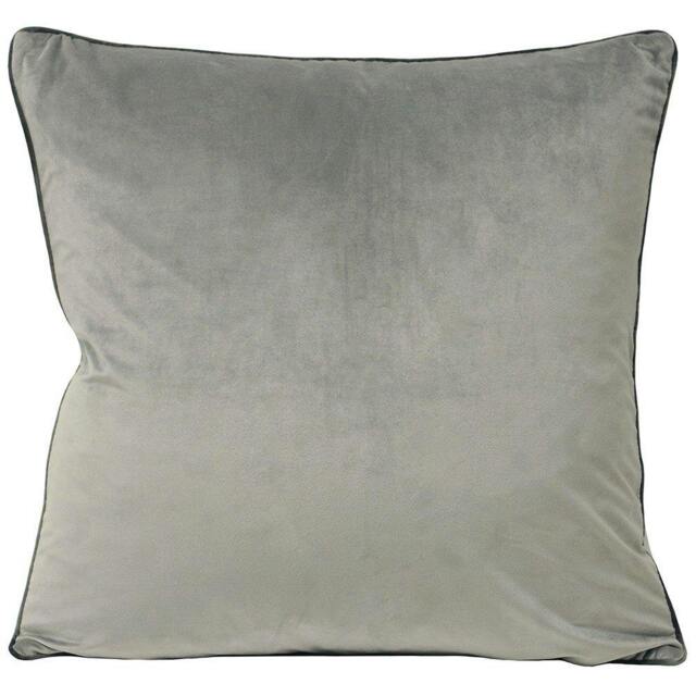 Rackhams Riva Paoletti Meridian Cushion Cover - Dove/Charcoal - 55 x 55cm - Dove/Charcoal - 100% Polyester - image 1