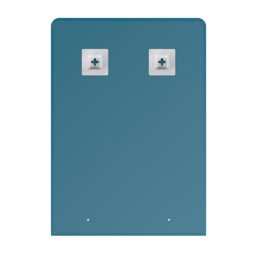 Rackhams Rochester Rectangular Wall Mounted Frameless Bathroom Mirror 70 x 50cm - thumbnail 3