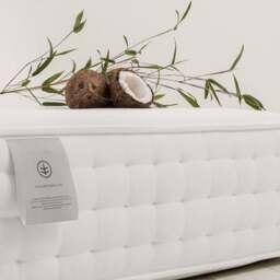 Rackhams 'CocoCore' Natural Bamboo Mattress - Handmade in UK (Coconut, Bamboo & Hemp) - Split / Super King - 7000 Pocket Springs - thumbnail 1