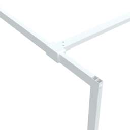 Rackhams Walk-in Shower Wall White 115x195 cm Clear ESG Glass - thumbnail 6