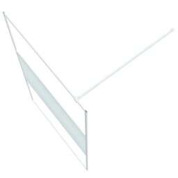 Rackhams Walk-in Shower Wall White 115x195 cm Clear ESG Glass - thumbnail 5