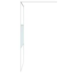 Rackhams Walk-in Shower Wall White 115x195 cm Clear ESG Glass - thumbnail 4