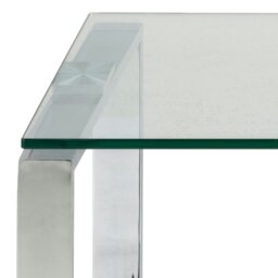 Rackhams Katrine Coffee Table Set with Glass Top - 1 - Silver - Silver - thumbnail 5