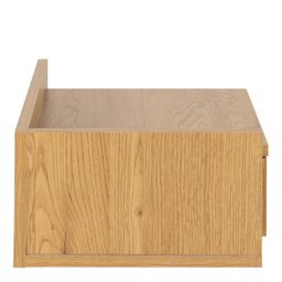 Rackhams Ashlan Square Bedside Table with 1 Drawers in Oak - Neutral - Manufactured wood - 1 - thumbnail 3