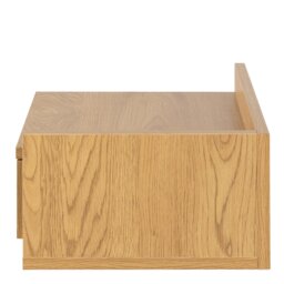 Rackhams Ashlan Square Bedside Table with 1 Drawers in Oak - Neutral - Manufactured wood - 1 - thumbnail 6