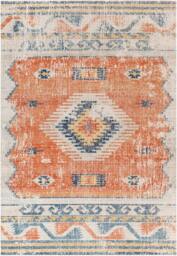 Rackhams Huntington Beach-Vintage Orange Blue Beige In- & Outdoor Rug - 80 x 220 cm - thumbnail 3