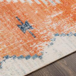 Rackhams Huntington Beach-Vintage Orange Blue Beige In- & Outdoor Rug - 80 x 220 cm - thumbnail 4
