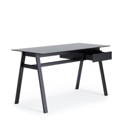 Rackhams Richmond Office Writing Desk in Black - thumbnail 3