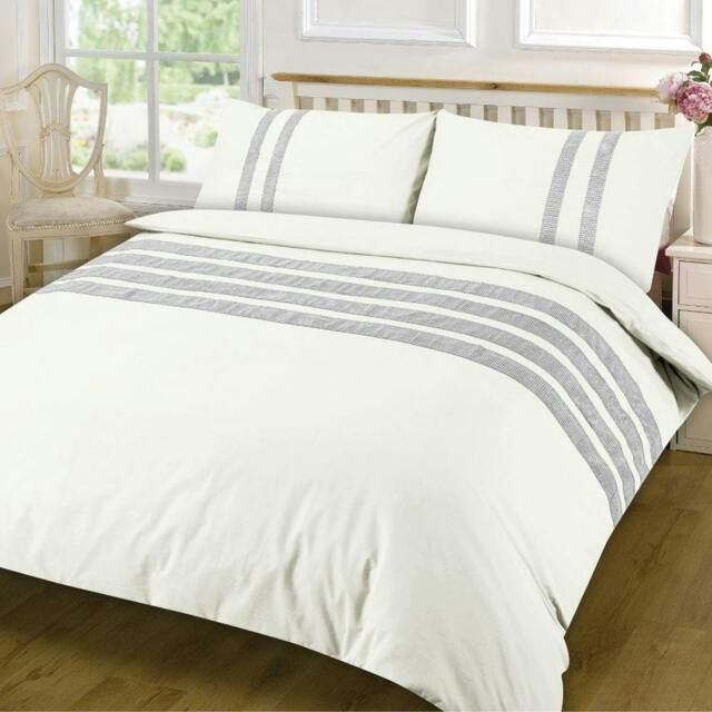 Rackhams Lace Dia Duvet Cover Set - Cream - Double - image 1