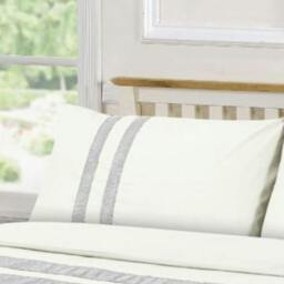 Rackhams Lace Dia Duvet Cover Set - Cream - Double - thumbnail 2