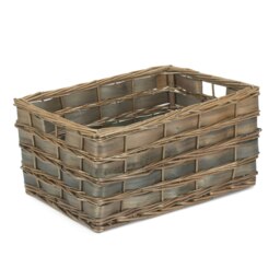 Rackhams Unlined Grey Scandi Storage Basket - Large - thumbnail 1