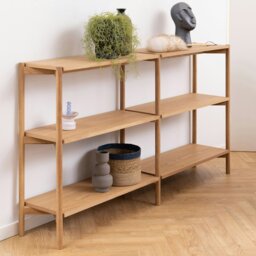 Rackhams Braidwood Bookcase with 4 Shelves in Oak - Natural - Wood - 1 - thumbnail 5