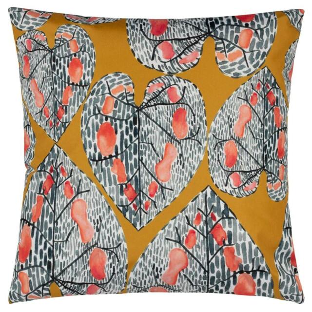 Rackhams Ebon Wilds Mahari Outdoor Cushion Cover - Saffron - 43cm x 43cm - Saffron - 100% Polyester - image 1