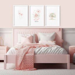 Rackhams Prints For Nursery - Set of 3 wall art prints - 16 x 22 inches / 40.65 cm x 56 cm - Polyester Canvas 260 gsm - Canvas wrapped - thumbnail 5