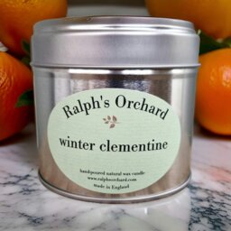 Rackhams Silver Tin Candles - Winter Clementine - thumbnail 1