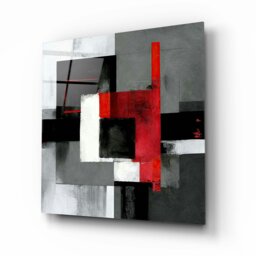 Rackhams Abstract Glass Wall Art 11 - 50x50cm - Tempered Glass (4 mm) - thumbnail 2