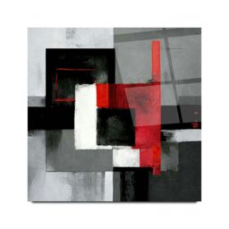 Rackhams Abstract Glass Wall Art 11 - 50x50cm - Tempered Glass (4 mm) - thumbnail 3