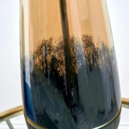 Rackhams Elena Blue Glass Table Lamp - thumbnail 5