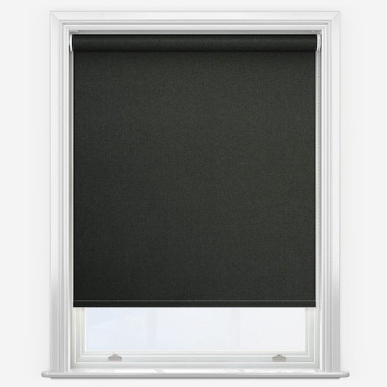 Rackhams Black Trimmable Thermal Blackout Roller Blinds - 170cm - image 1