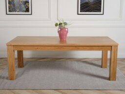 Rackhams Dakota Chunky Oak Dining Table - 222cm - Brown - Matte Laquer - 1 - thumbnail 2
