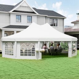 Rackhams 10 Sides Heavy Duty Tent Gazebo Outdoor Party Wedding Event Marquee - 8.9m x 6.5m x 3.8m - thumbnail 1