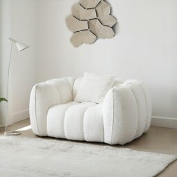 Rackhams Oxley Pumpkin Single Seater Sofa, Armchair, White - thumbnail 3