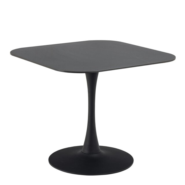 Rackhams Malta Ceramic Square Dining Table Black - Black - No - Black - image 1